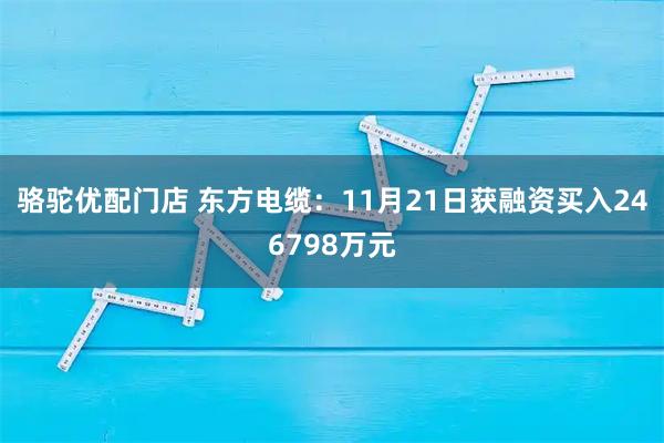 骆驼优配门店 东方电缆：11月21日获融资买入246798万元