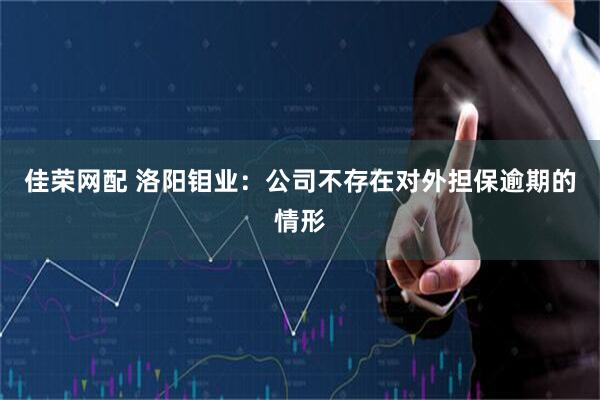 佳荣网配 洛阳钼业：公司不存在对外担保逾期的情形